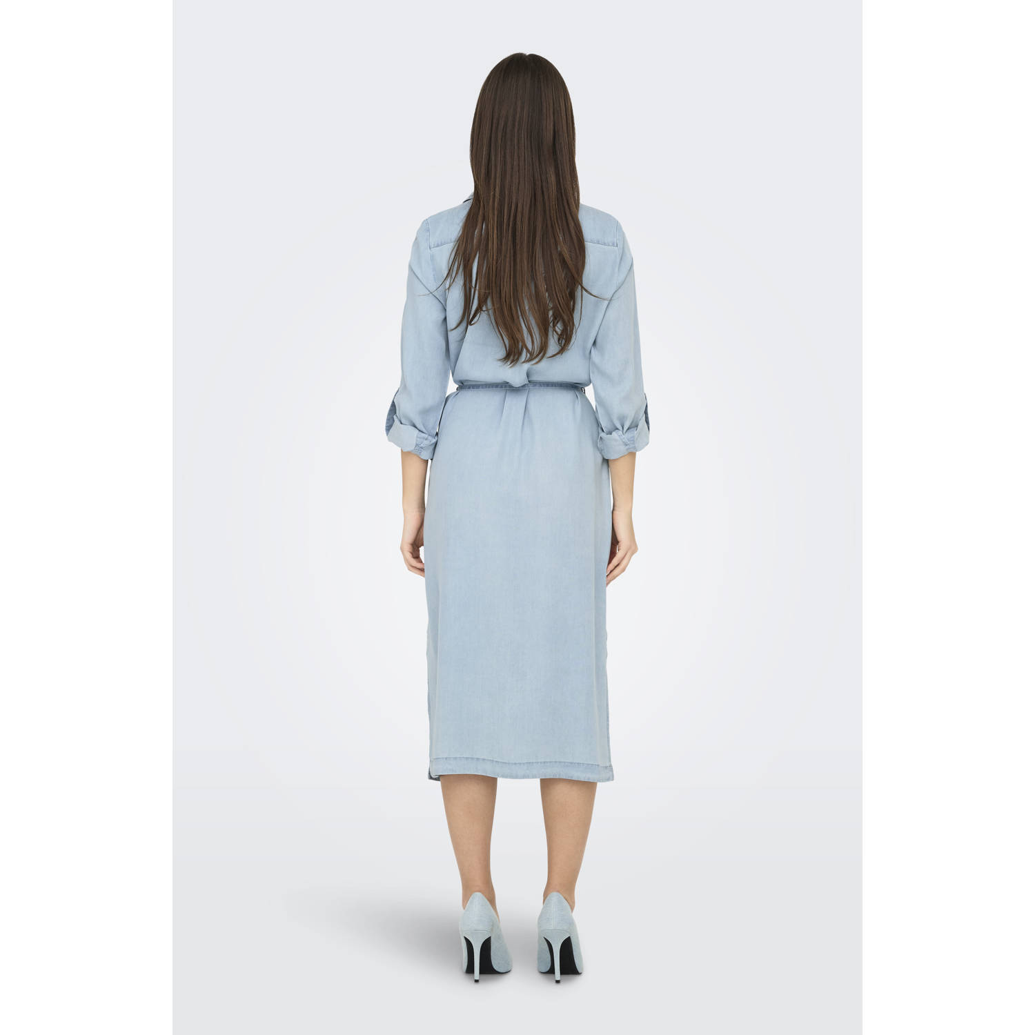 ONLY blousejurk light blue denim