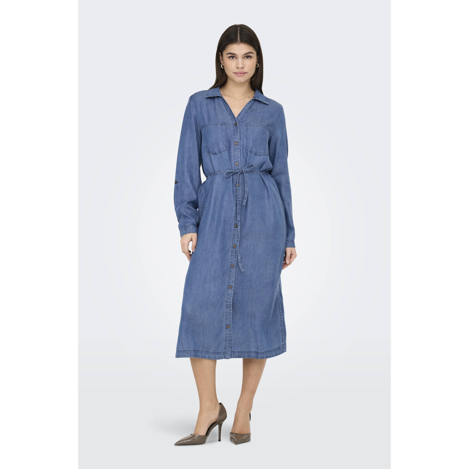 ONLY blousejurk medium blue denim
