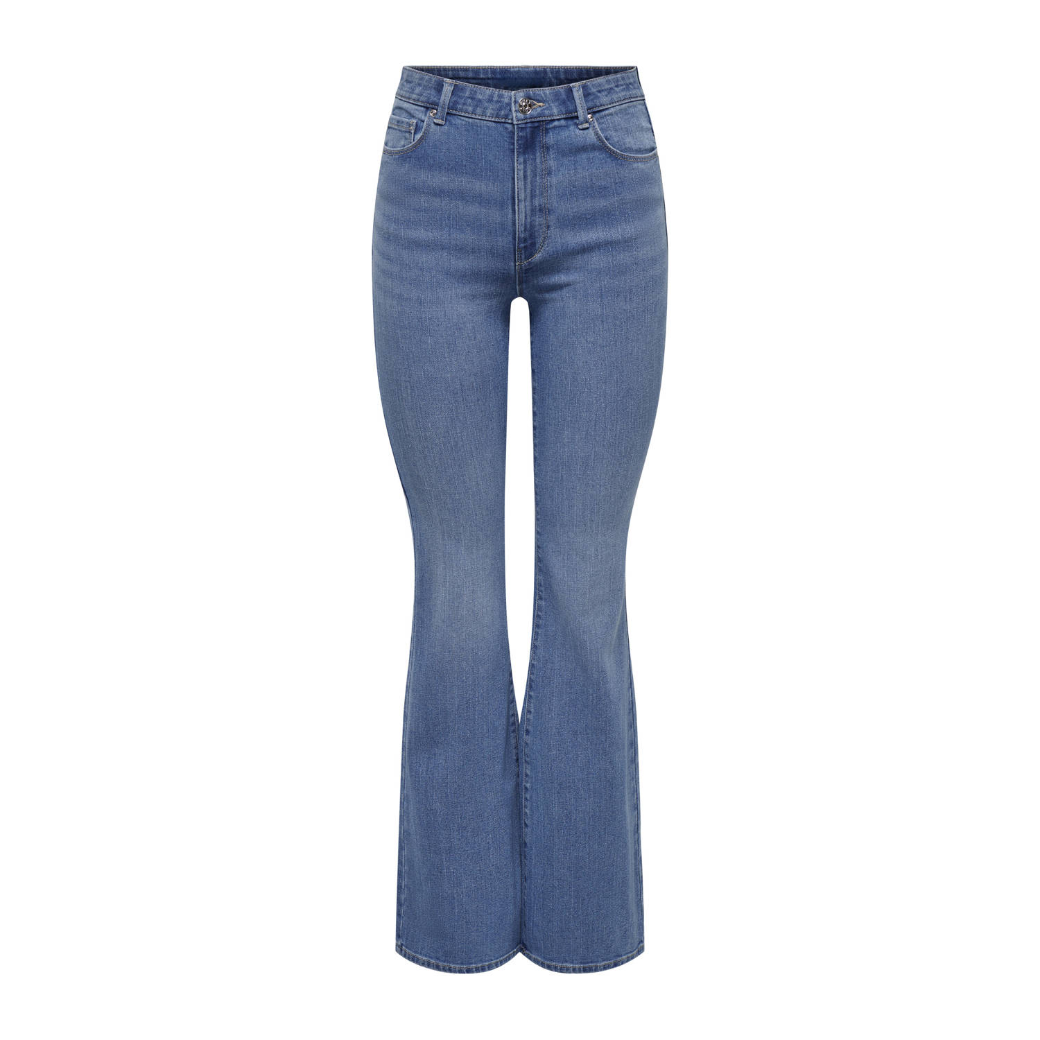 ONLY TALL high waist flared jeans medium blue denim