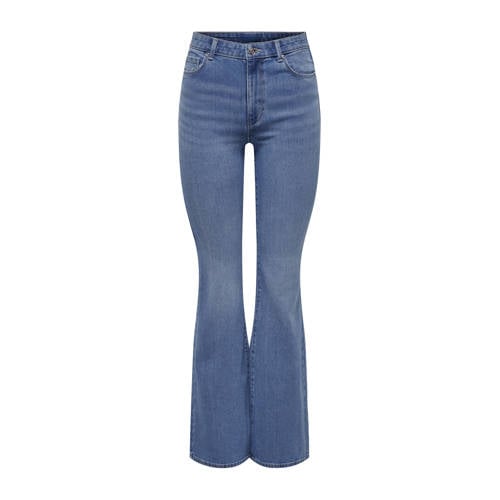 ONLY TALL high waist flared jeans medium blue denim afbeelding