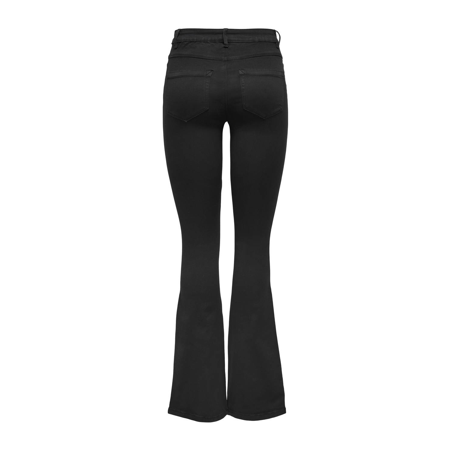 ONLY TALL high waist flared jeans black denim