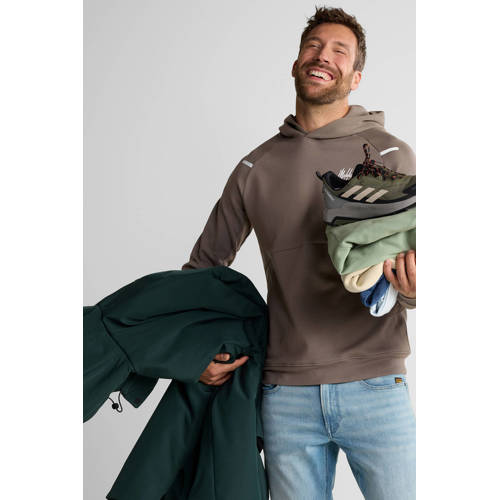 Malelions hoodie Counter taupe afbeelding