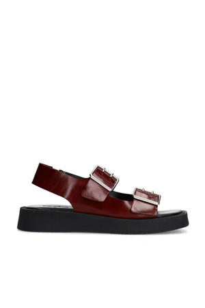   leren sandalen bruin