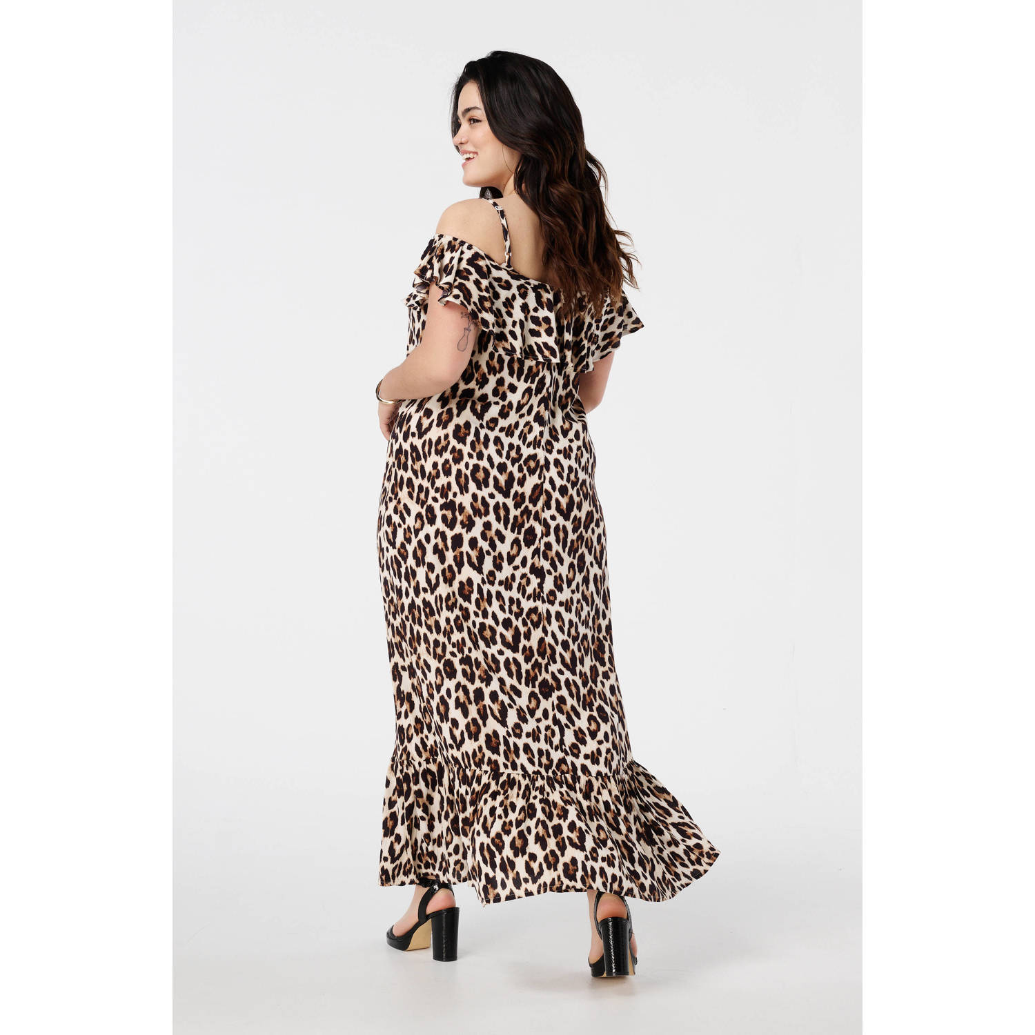 MS Mode maxi jurk bruin