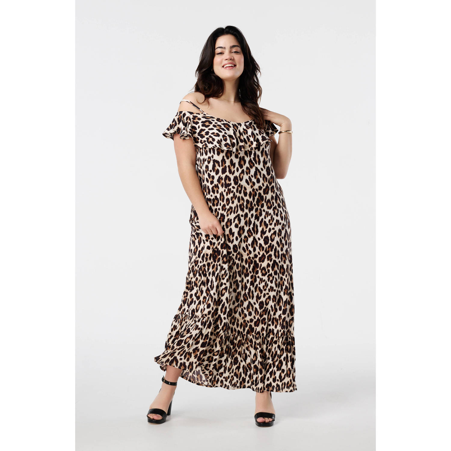MS Mode maxi jurk bruin