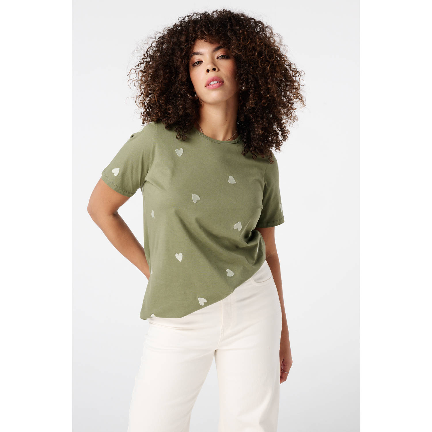 MS Mode T-shirt kaki