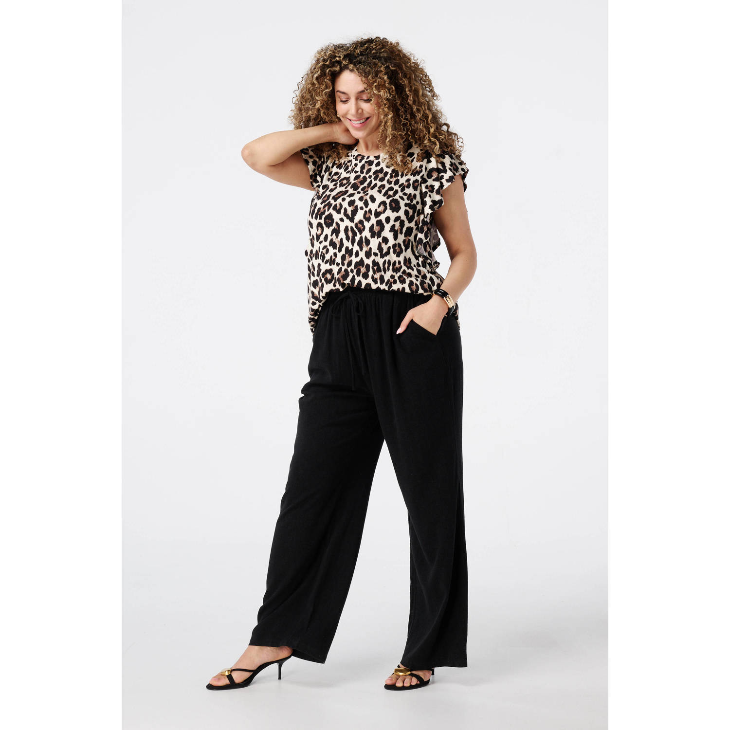 MS Mode top donkerbruin
