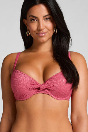 voorgevormde crochet beugel bikinitop Lanai donkerroze