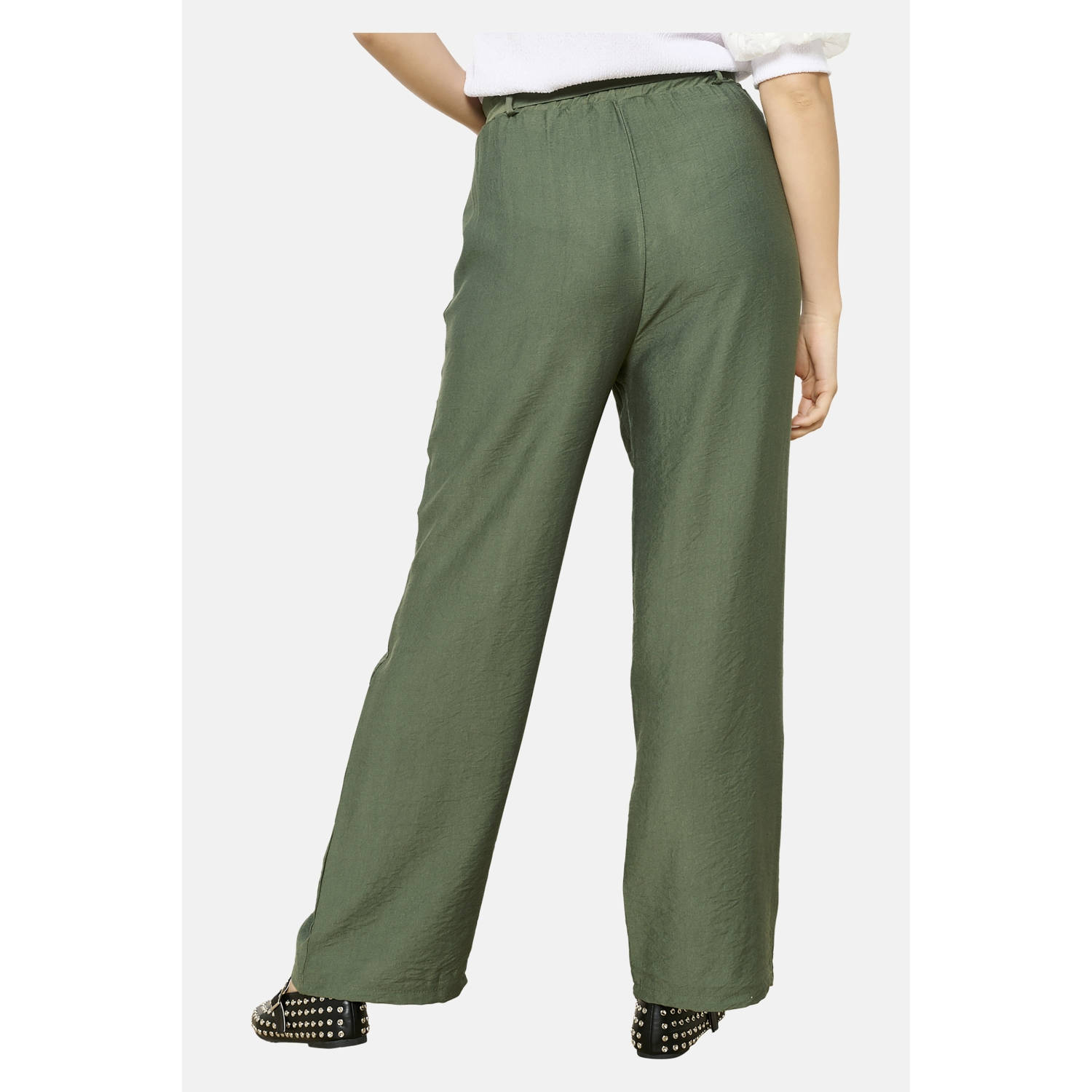 LOLALIZA straight regular waist broek kaki
