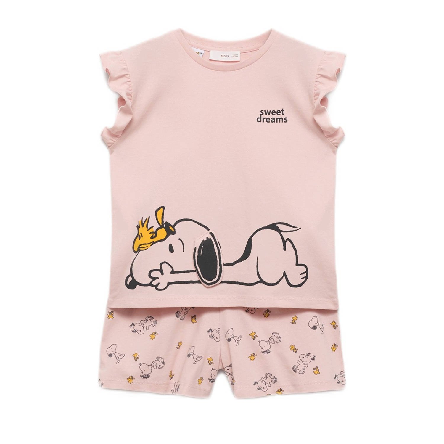 Mango Kids shortama lichtroze