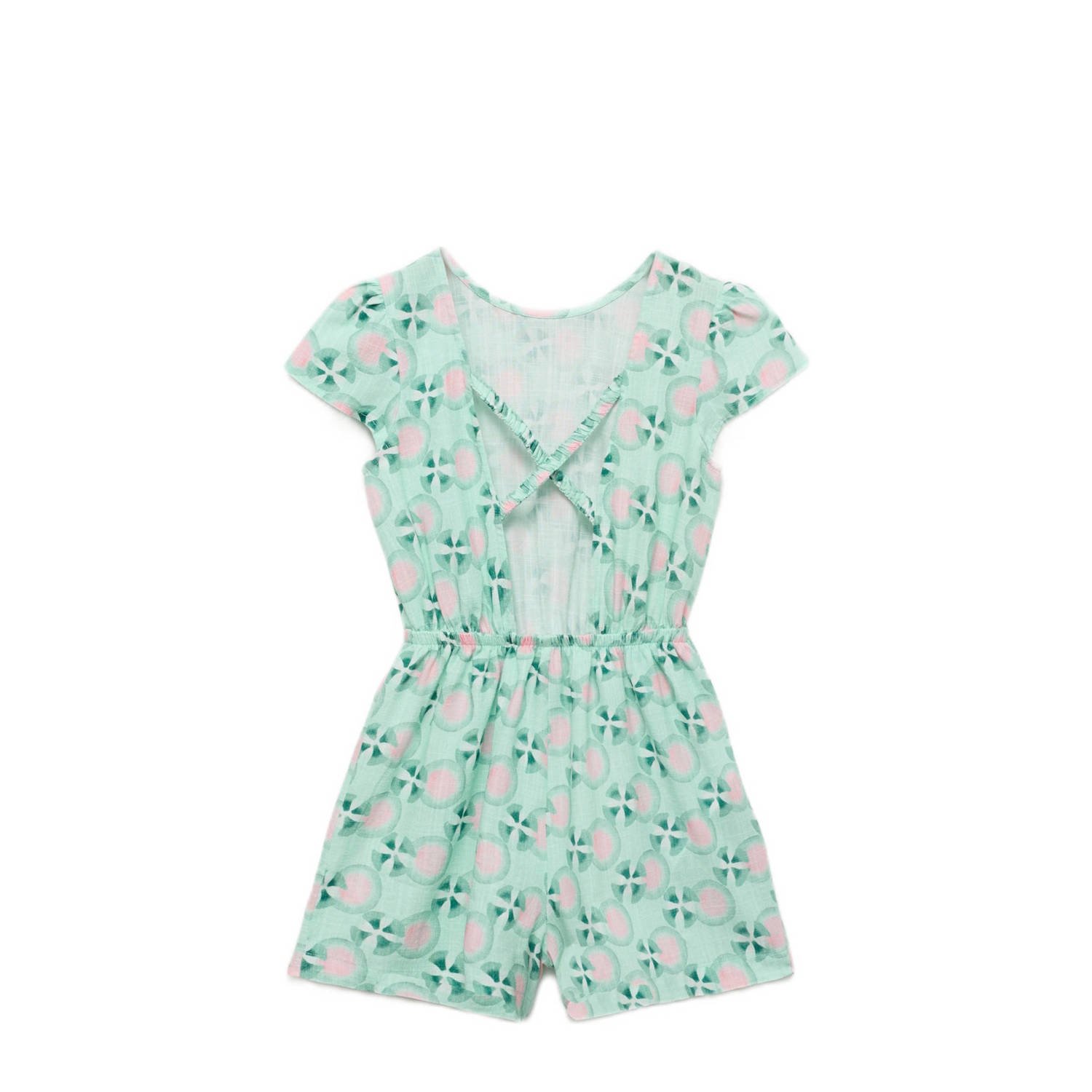 Mango Kids playsuit lichtgroen