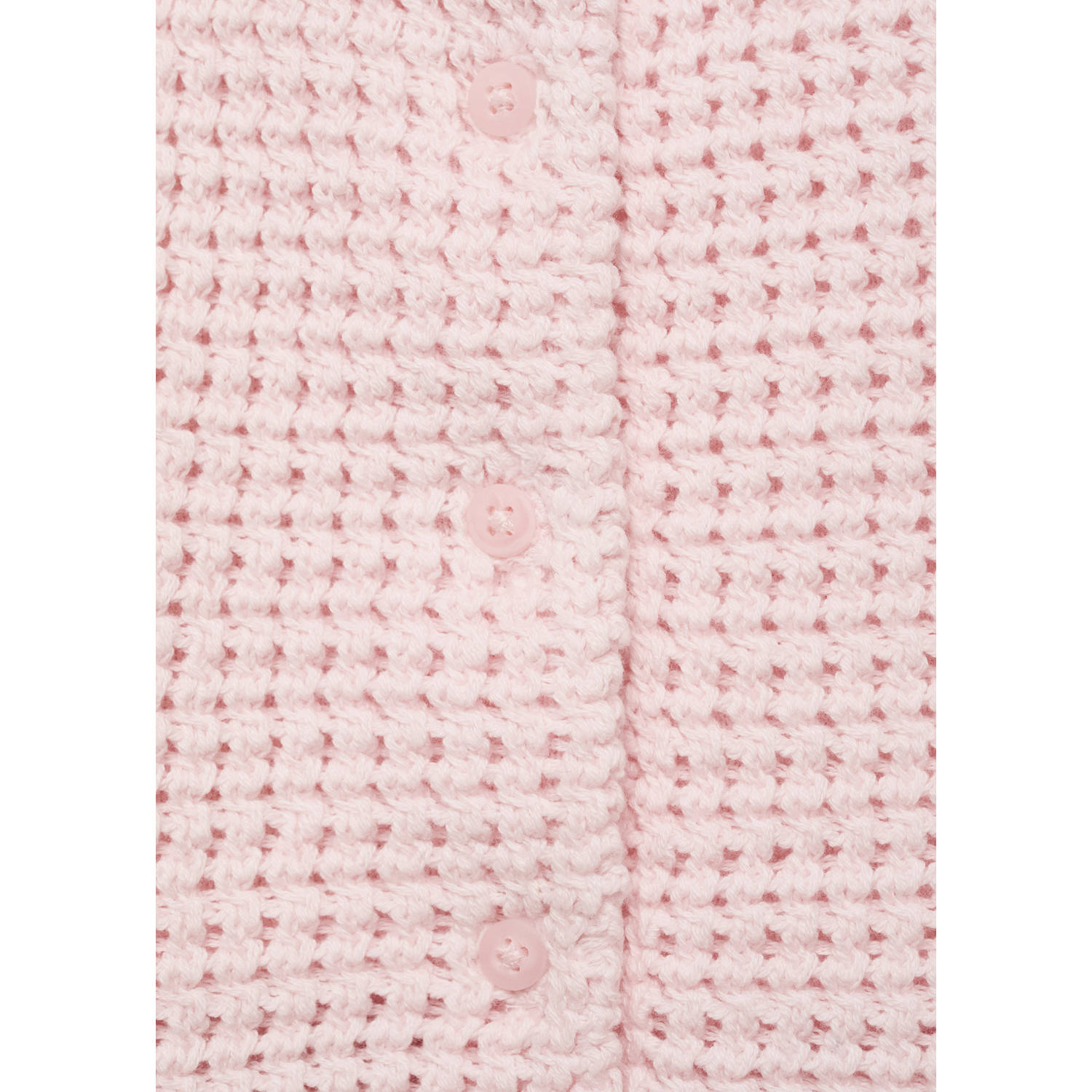 Mango Kids mouwloze top lichtroze gebreid