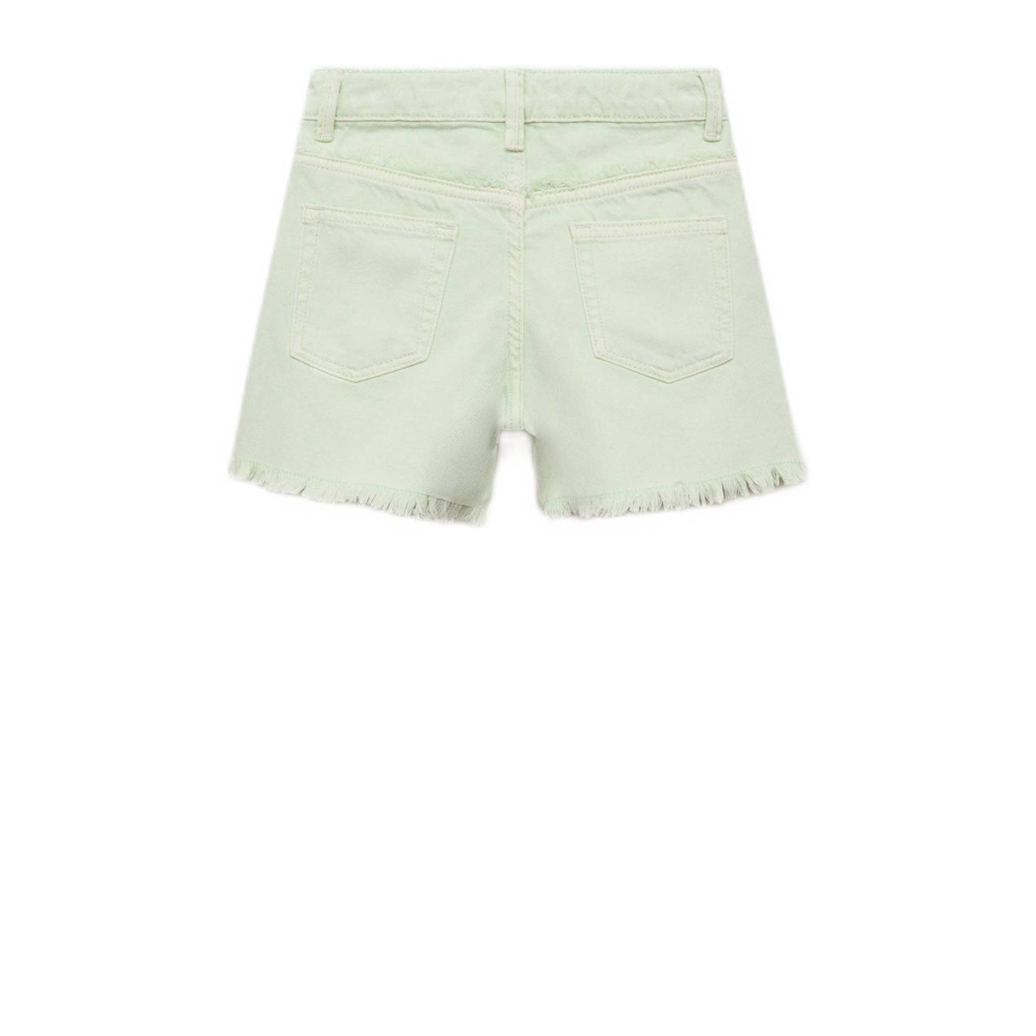 Mango Kids denim short lichtgroen