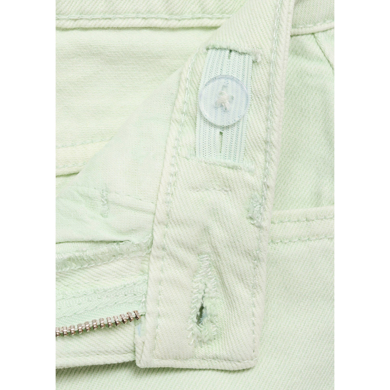 Mango Kids denim short lichtgroen