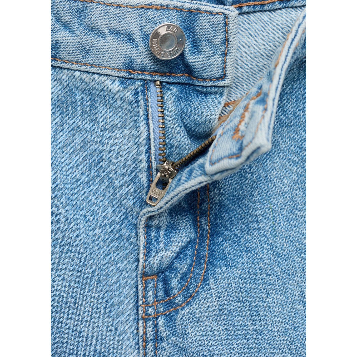 Mango Kids denim short light blue denim