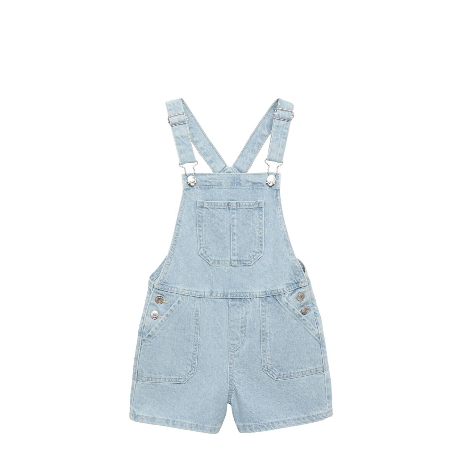 Mango Kids denim tuinbroek light blue denim
