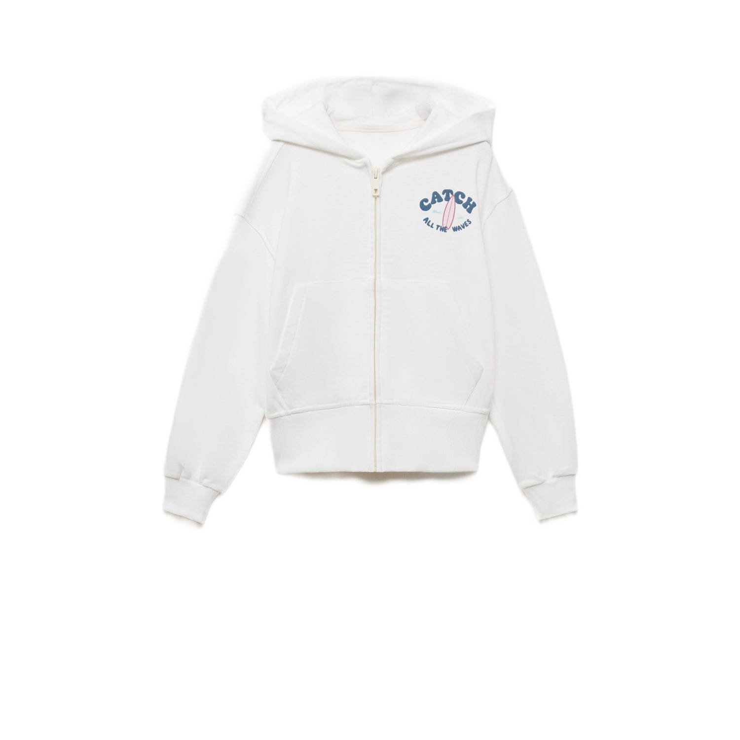 Mango Kids sweatvest wit