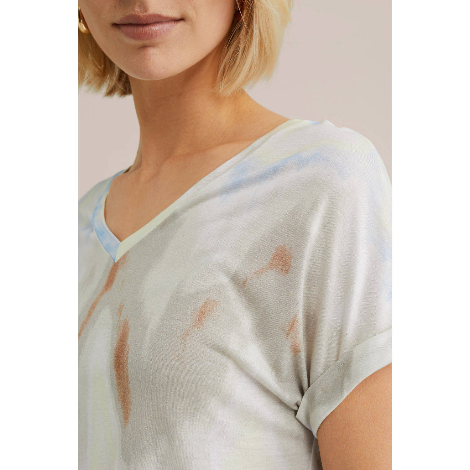 WE Fashion top lichtblauw