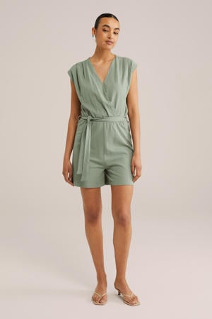 straight fit playsuit mintgroen