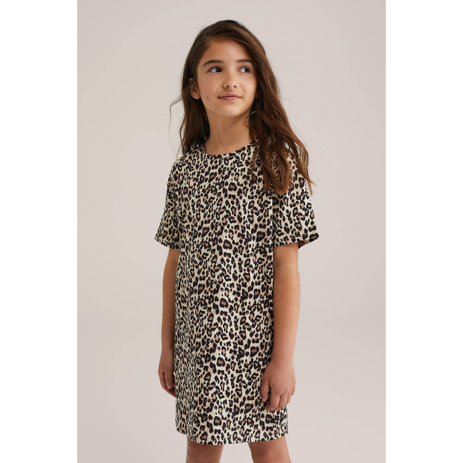 WE Fashion t-shirtjurk beige