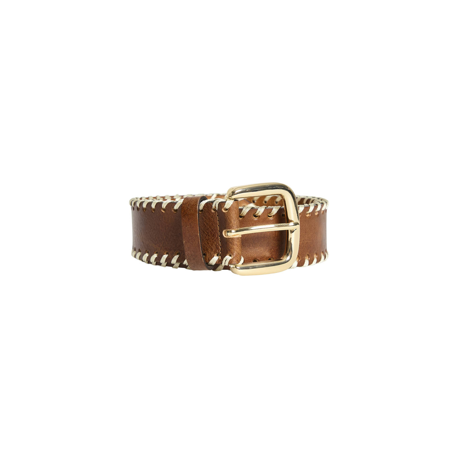VILA leren riem VISTILIA bruin