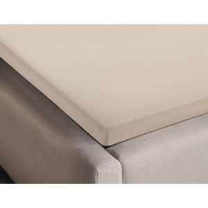 katoenen hoeslaken topmatras beige
