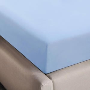 basis hoeslaken blauw