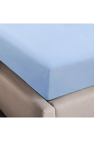 basis hoeslaken blauw