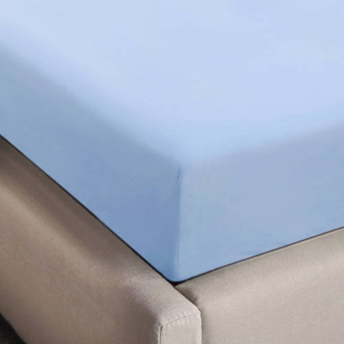 NOUS Living basis hoeslaken blauw afbeelding