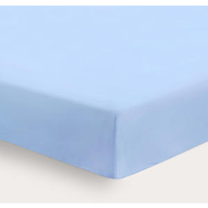 basis baby hoeslaken ledikant 120 x 60 cm lichtblauw
