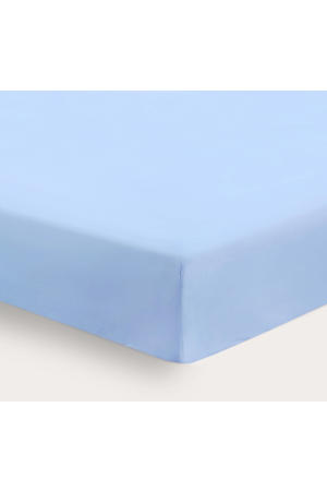 basis baby hoeslaken ledikant 120 x 60 cm lichtblauw