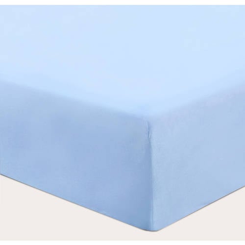 NOUS Kids basis kinderhoeslaken 150 x 70 cm lichtblauw afbeelding