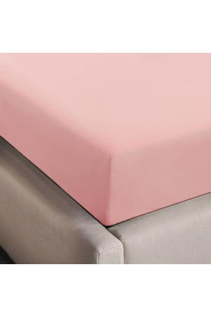 basis hoeslaken roze
