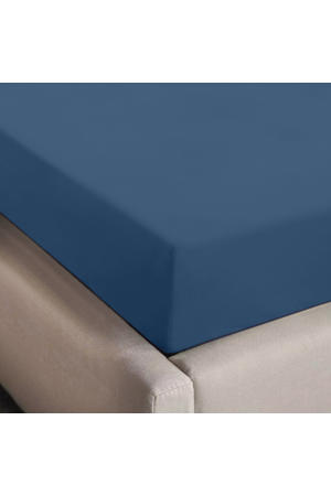basis hoeslaken blauw