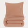 NOUS Living basis dekbedovertrek 1-persoons - mocha mousse (140x200 cm)