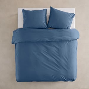 basis dekbedovertrek 2-persoons - blauw (200x200 cm)