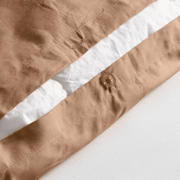 thumbnail: NOUS Living basis dekbedovertrek lits-jumeaux - mocha mousse (240x220 cm)