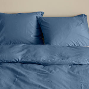 basis dekbedovertrek lits-jumeaux - blauw (240x220 cm)