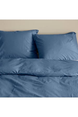 basis dekbedovertrek lits-jumeaux - blauw (240x220 cm)