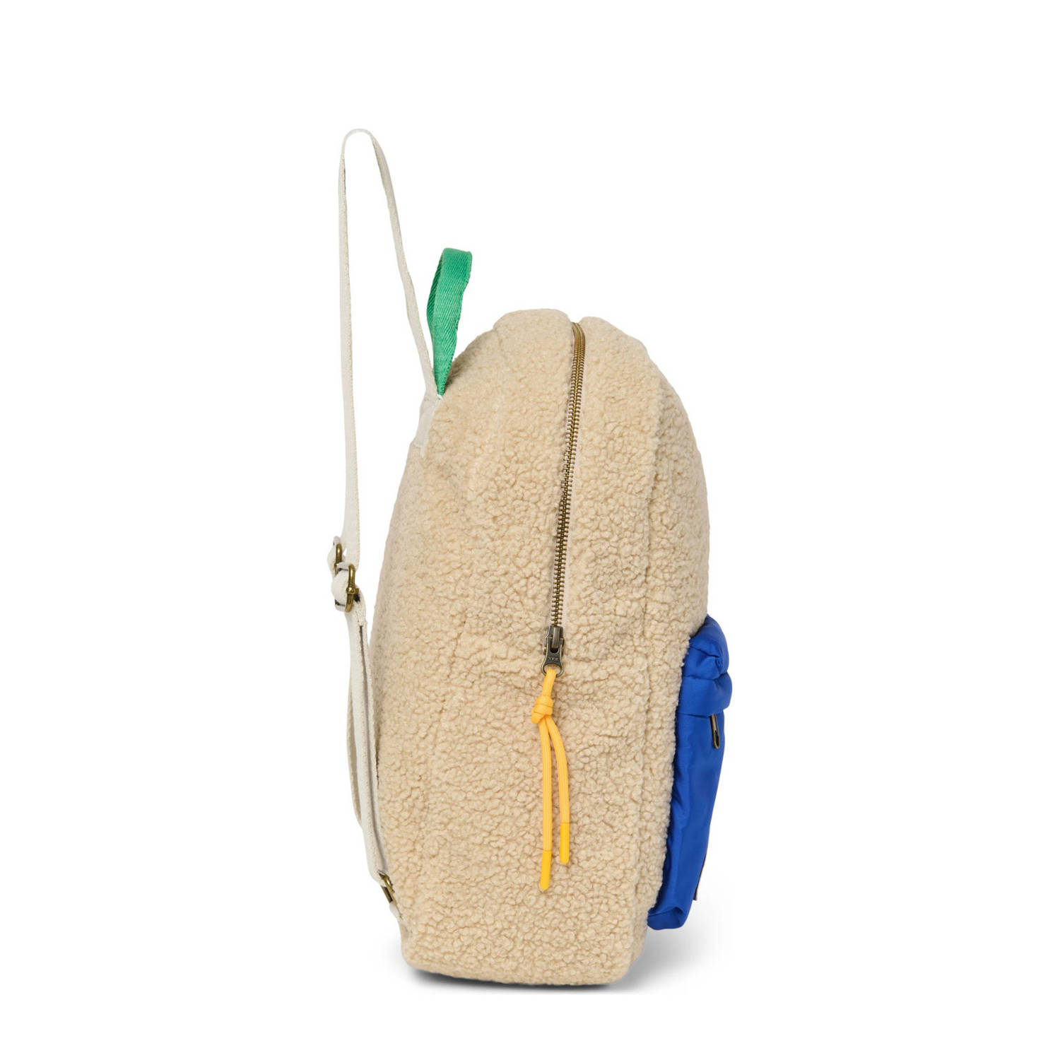 Studio Noos rugzak teddy midi ecru blauw