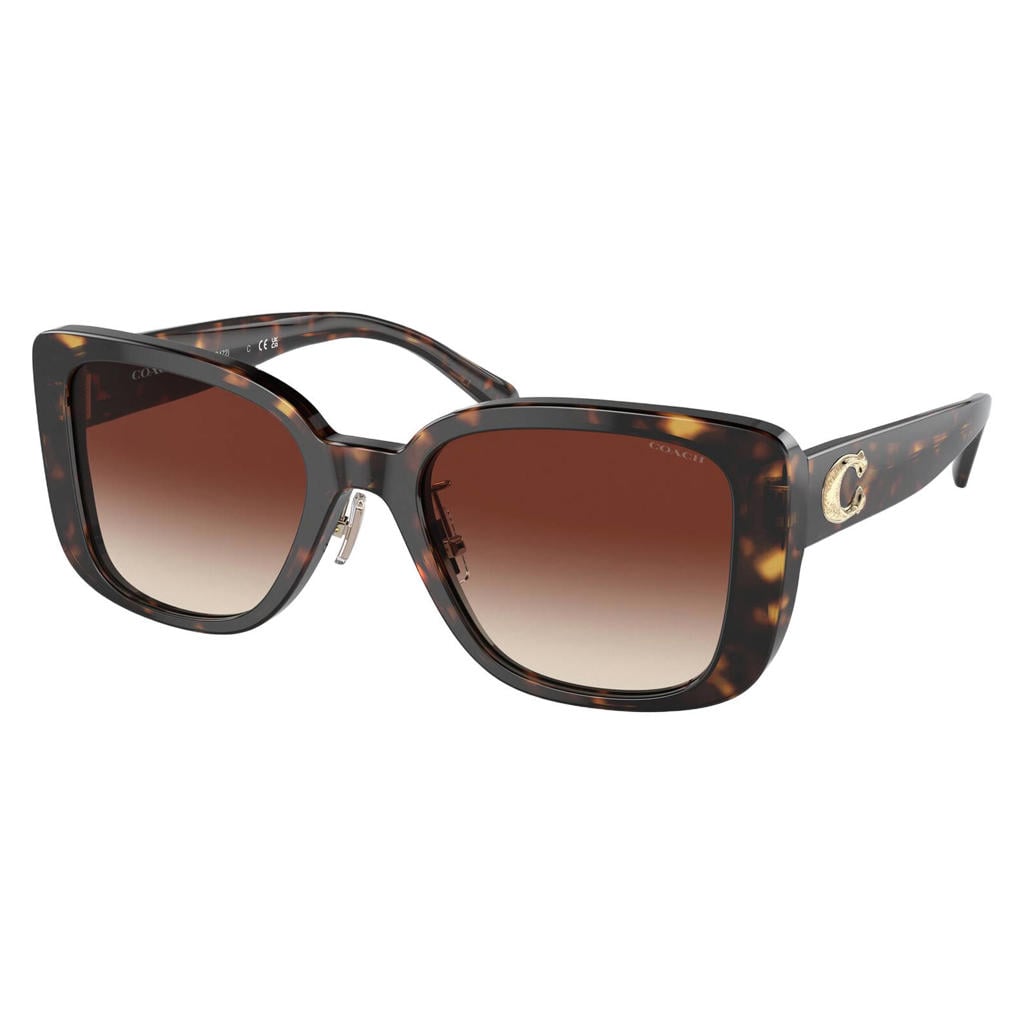 Coach zonnebril CD472 met tortoise print bruin