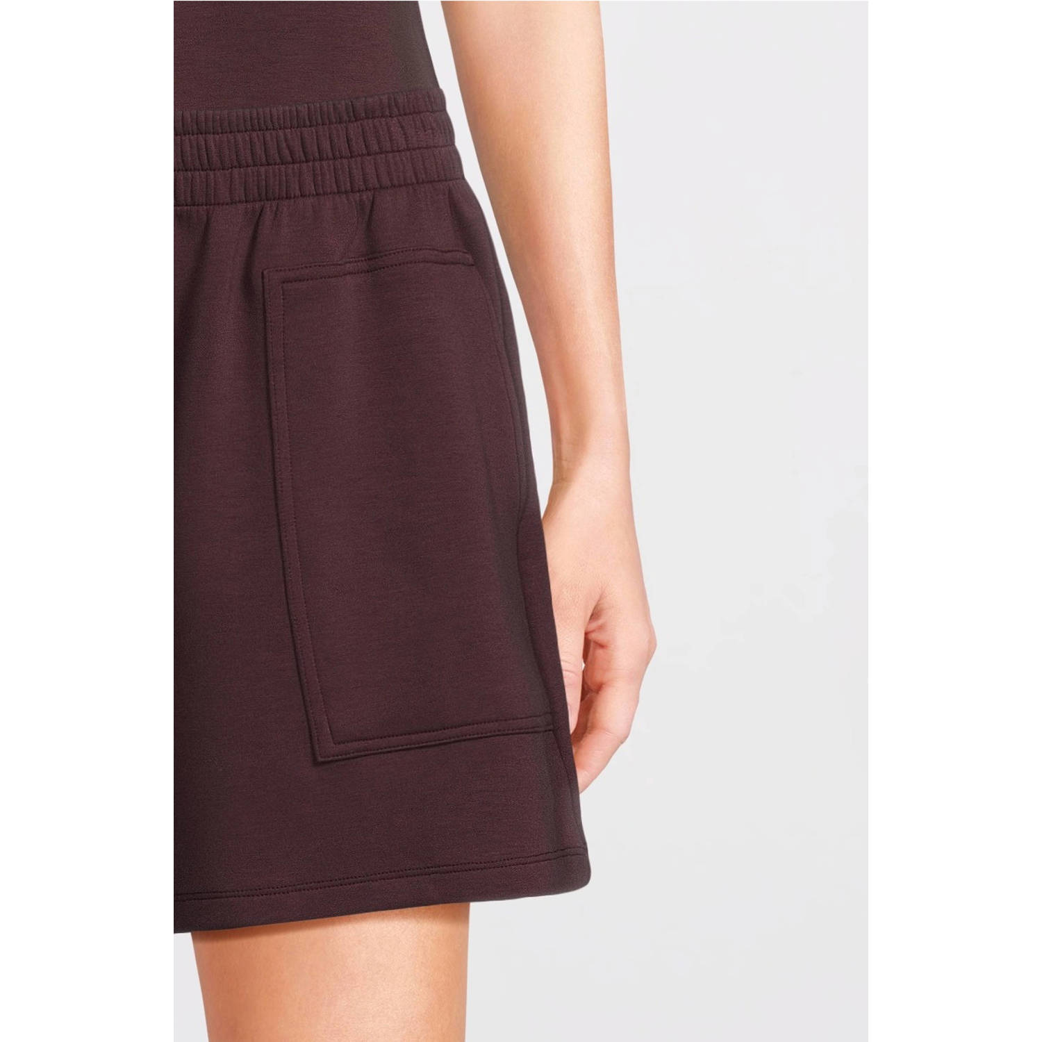 MSCH Copenhagen regular waist sweatshort bruin