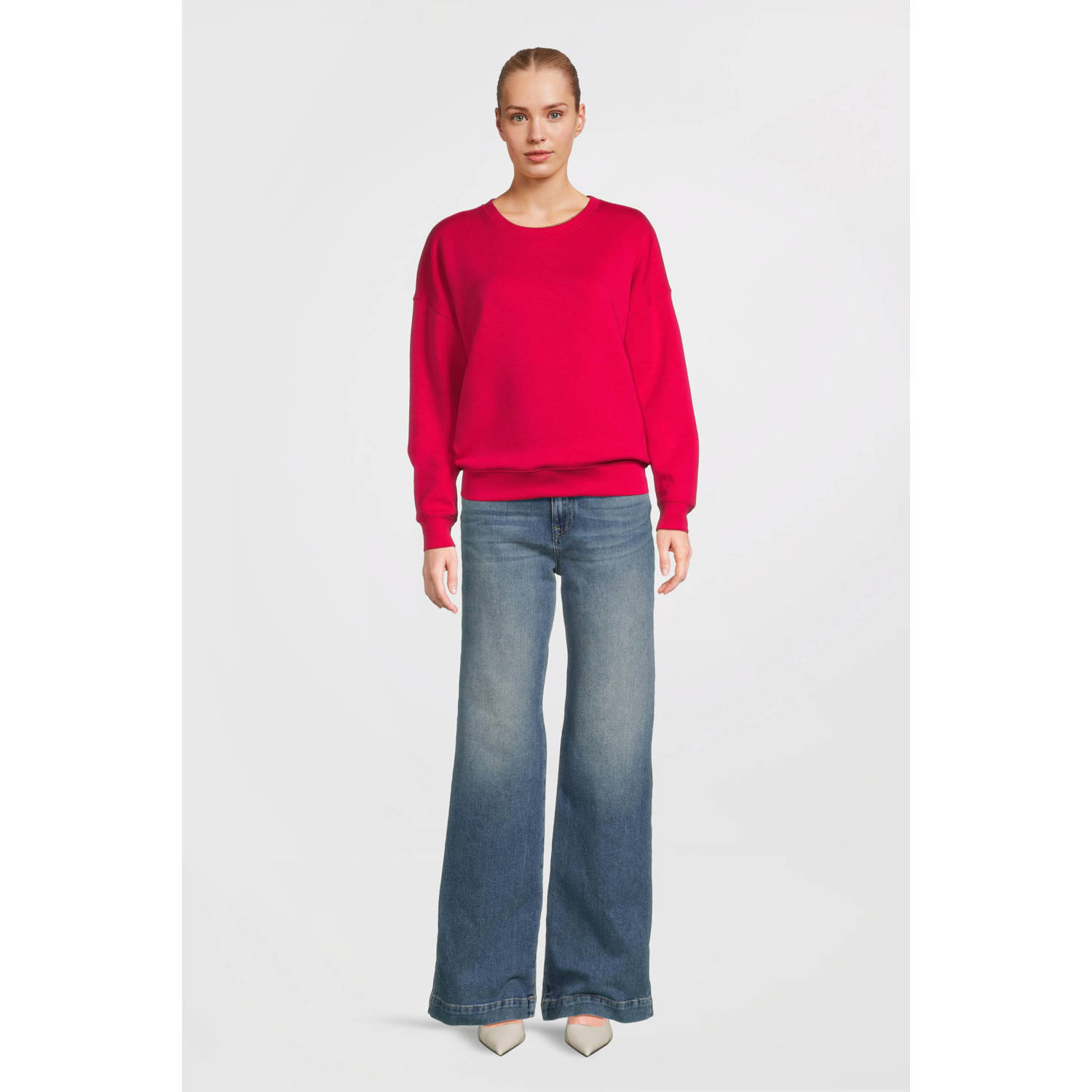 MSCH Copenhagen Sweatshirt met extra brede schouders model 'Ima Q'