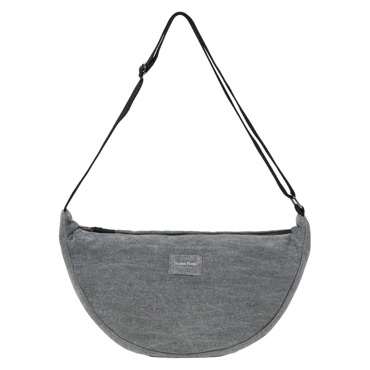 Studio Noos denim crossbody tas Denim Solid grijs