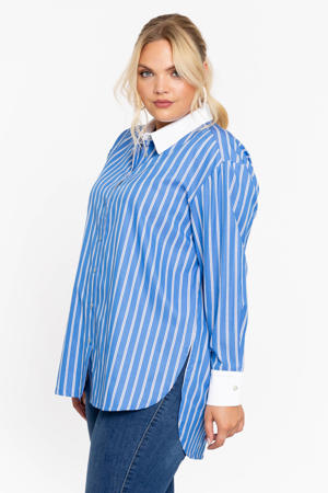 gestreepte blouse blauw