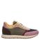 Woden Ronja suède sneakers groen/paars/bruin