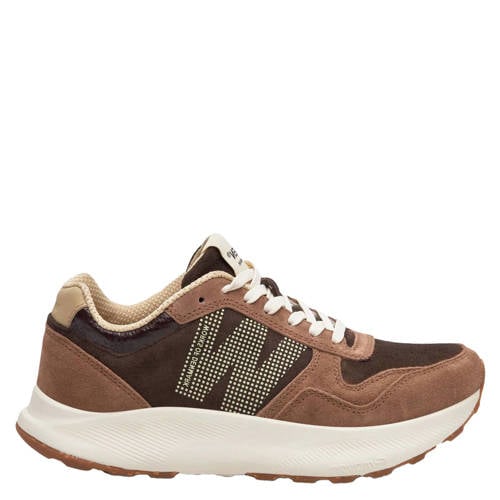 Woden Mathilde Runner suède sneakers bruin afbeelding