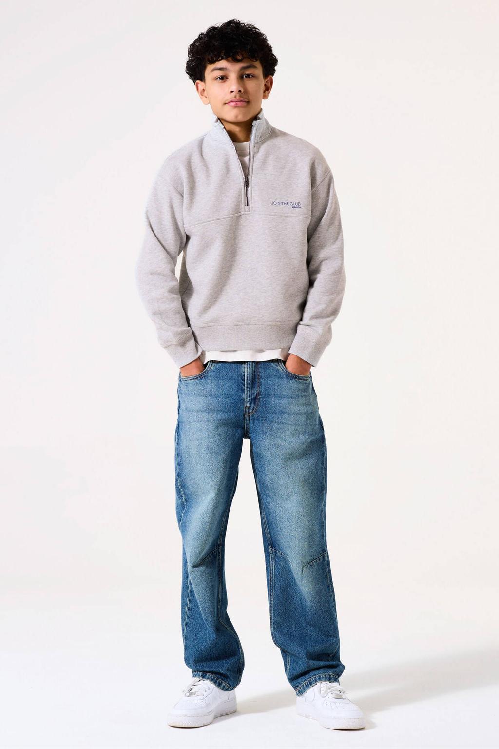 Garcia sweater grijs melange