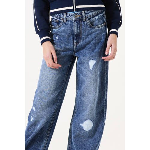 Garcia high waist straight leg jeans medium blue denim afbeelding