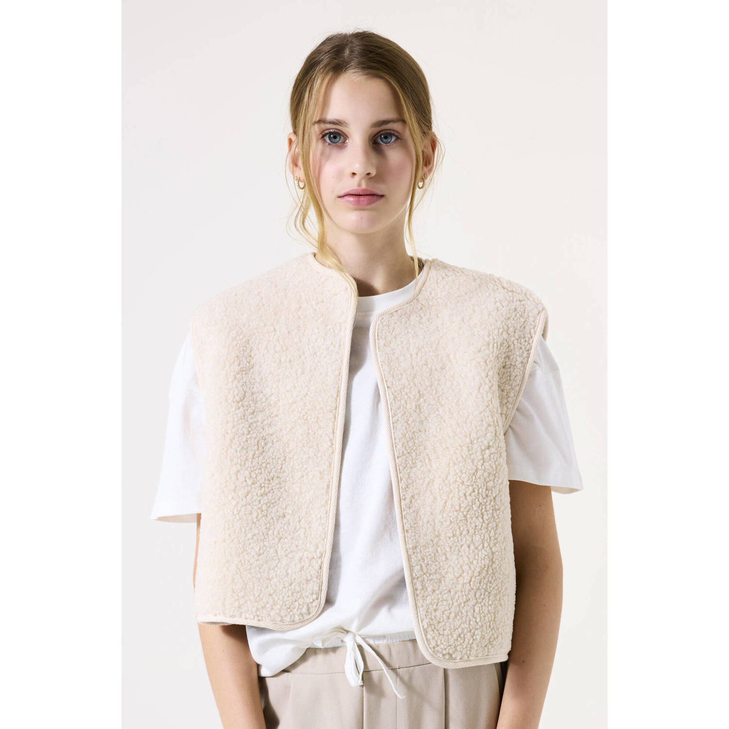 Garcia Regular fit gilet van teddybont met all-over dierenprint